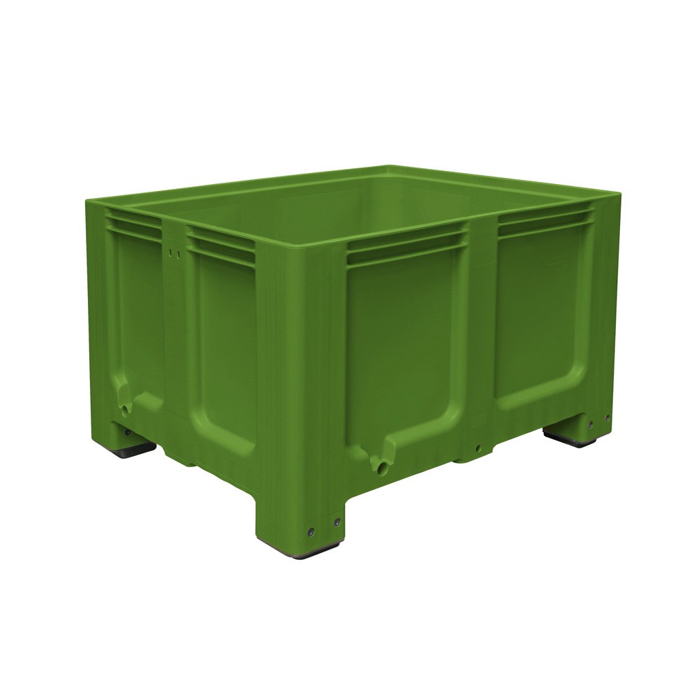 Imagen del producto: Gran contenedor de polietileno, 610 litros, con pies, verde