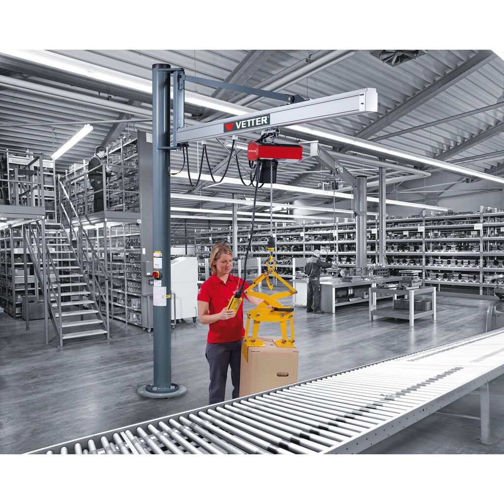 Grúa giratoria VETTER® incl. polipasto de cadena eléctrico LIFTKET, versión de pared, voladizo 1.900 mm, CC 125 kg Número de imagen del producto 4: Grúa giratoria VETTER® incl. polipasto de cadena eléctrico LIFTKET, versión de pared, voladizo 1.900 mm, CC 125 kg