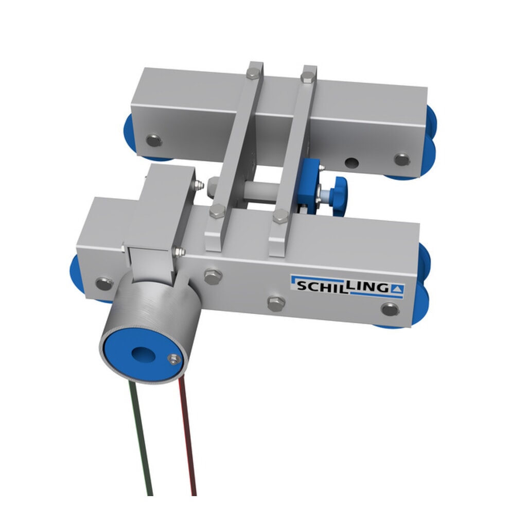 Número de imagen del producto 4: Grúa pórtico de aluminio con doble portador separable, móvil, punto de montaje 2.613-3.363 mm, capacidad de carga 3.000 kg