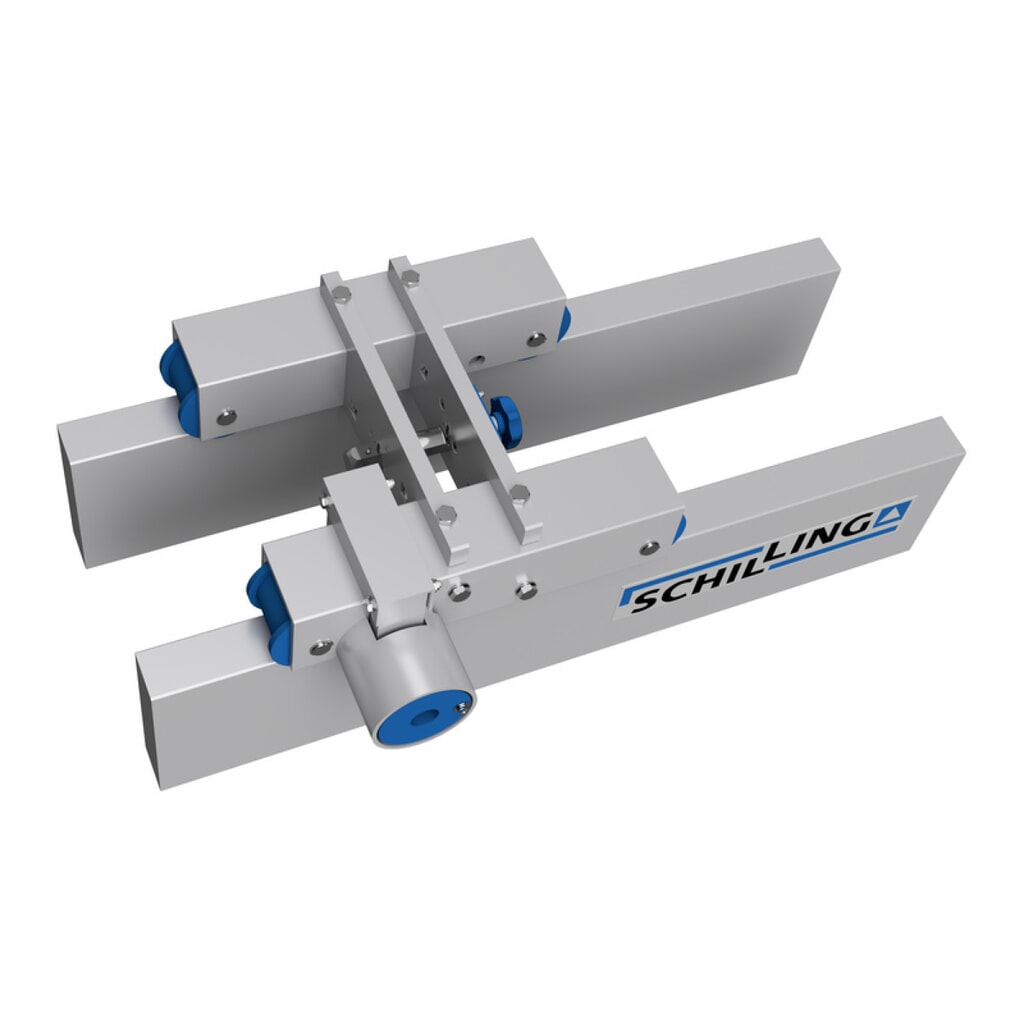 Grúa pórtico de aluminio con doble portador separable, móvil, punto de montaje 2.613-3.363 mm, capacidad de carga 3.000 kg Número de imagen del producto 6: Grúa pórtico de aluminio con doble portador separable, móvil, punto de montaje 2.613-3.363 mm, capacidad de carga 3.000 kg