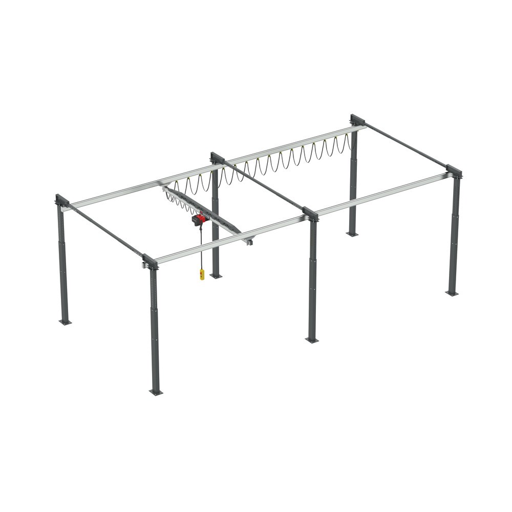 Número de imagen del producto 1: Grúa pórtico de doble riel VETTER ErgoLine®, proyección 10.500 mm, capacidad de carga 500 kg