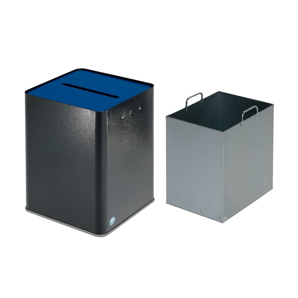 Número de imagen del producto 2: Guardapapeles P40 de VAR ®, cumple la LPD, plata vieja/azul