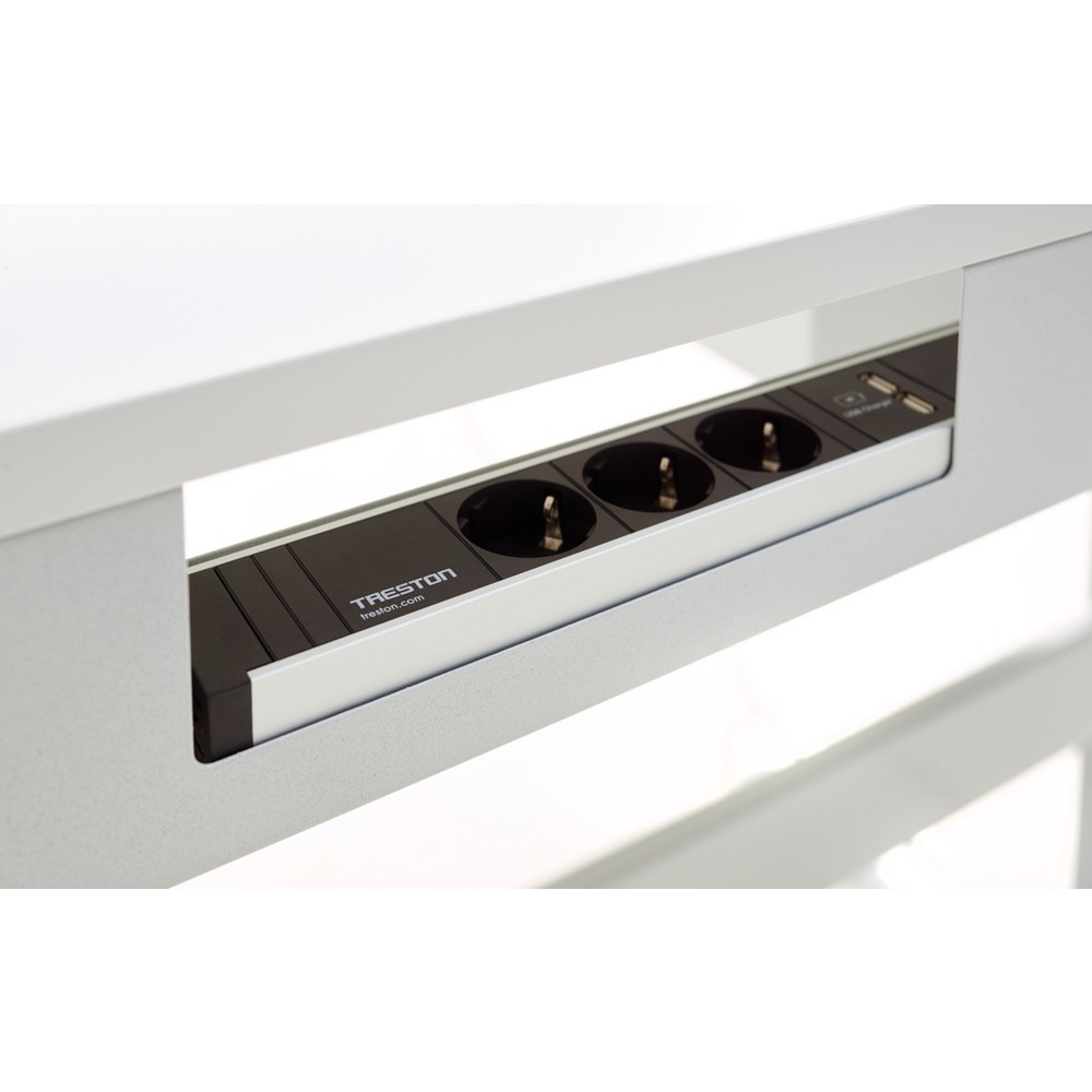 Número de imagen del producto 2: Guía para cables para la mesa de trabajo TRESTON TED, H x A x F 100 x 800 x 62 mm