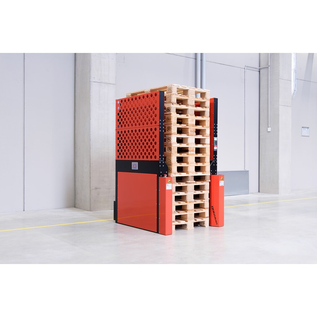 Almacén de palets PalServer Elektro de Hagenauer+Denk, 15 palets, 1.200 x 1200 mm (ancho x largo) Número de imagen del producto 2: Almacén de palets PalServer Elektro de Hagenauer+Denk, 15 palets, 1.200 x 1200 mm (ancho x largo)