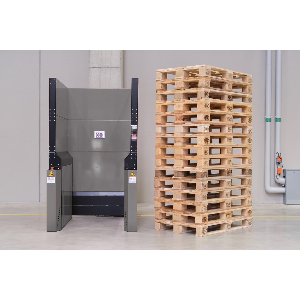 Imagen del producto: Almacén de palets PalServer Universal de Hagenauer+Denk, 15 palets, AnxL 1000 x 1.200 mm, acero inoxidable