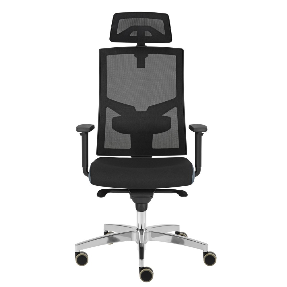 Imagen del producto: Hammerbacher Premium 2 silla giratoria de oficina reposacabezas con respaldo de malla reposabrazos ajustables en altura
