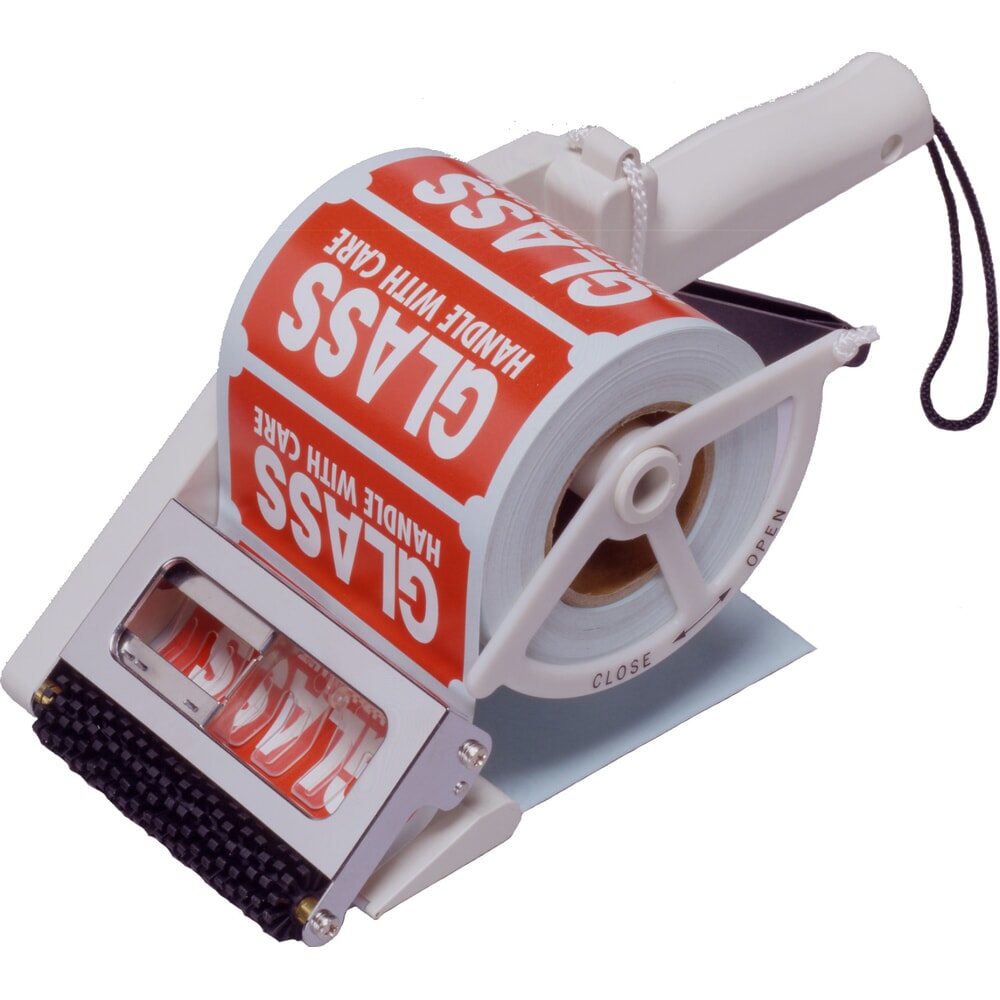 Número de imagen del producto 1: Dispensador de etiquetas manual TO 100: para etiquetas anchas (ancho de 55 a 100 mm), altura de etiqueta de 18 a 60 mm