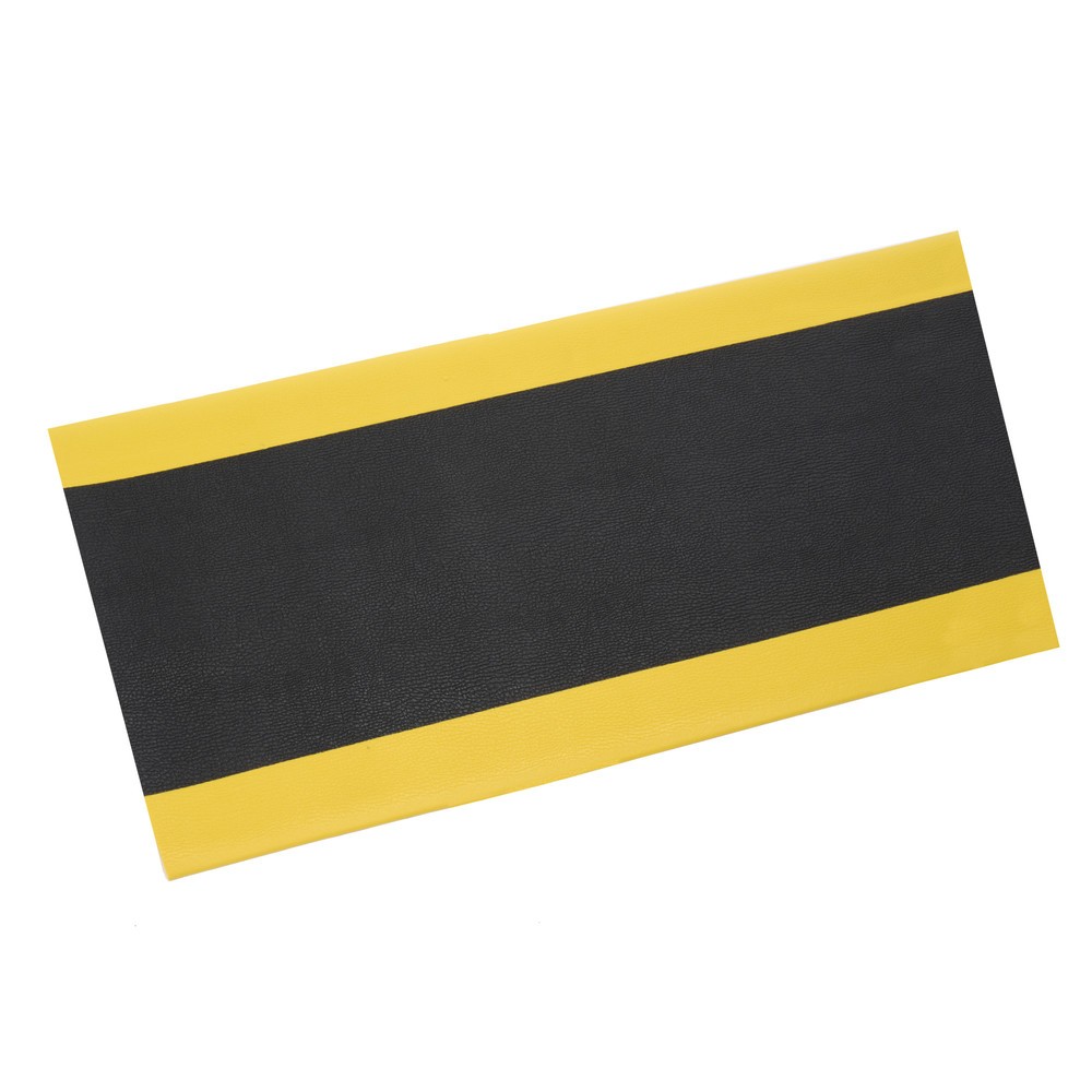 Imagen del producto: Alfombrilla antifatiga ErgoSoft Classic de HEMMDAL, texturizada, 1 capa, L x A 600 x 1.200 mm, negra/amarilla