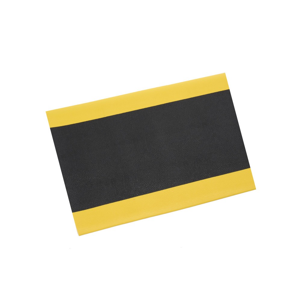 Número de imagen del producto 1: Alfombrilla antifatiga ErgoSoft Classic de HEMMDAL, texturizada, 1 capa, L x A 600 x 900 mm, negra/amarilla
