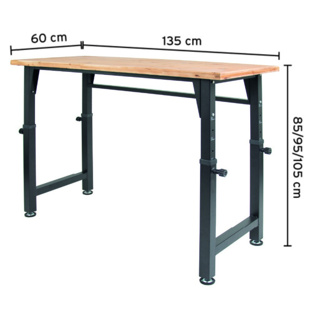 Número de imagen del producto 3: HEMMDAL Banco de trabajo ajustable en altura 200kg