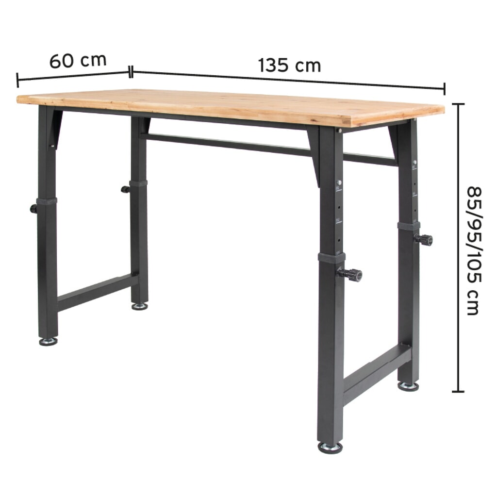 Número de imagen del producto 3: HEMMDAL Banco de trabajo ajustable en altura 200kg