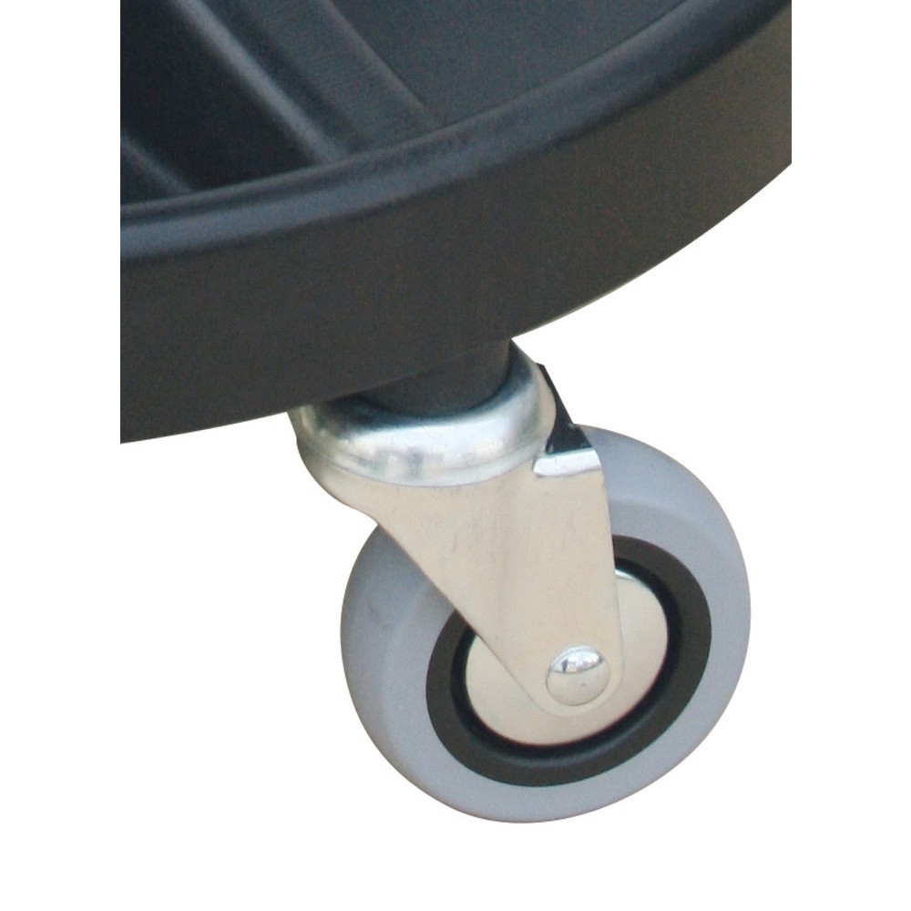 Número de imagen del producto 3: Taburete giratorio HEMMDAL, asiento de PU, altura de asiento de 400-530 mm, bandeja para herramientas, ruedas