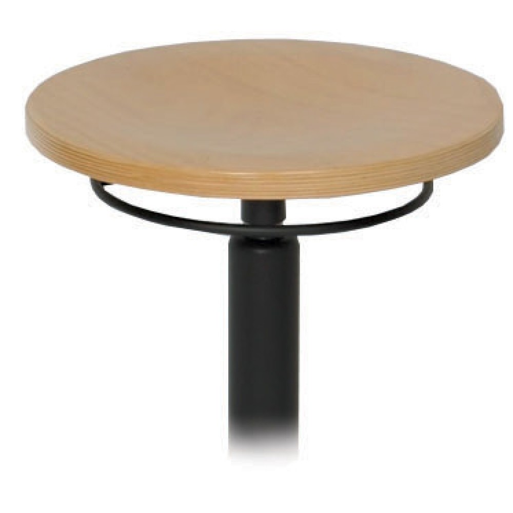 Número de imagen del producto 2: Taburete redondo HEMMDAL, asiento de haya, altura de asiento de 430-620 mm, ruedas