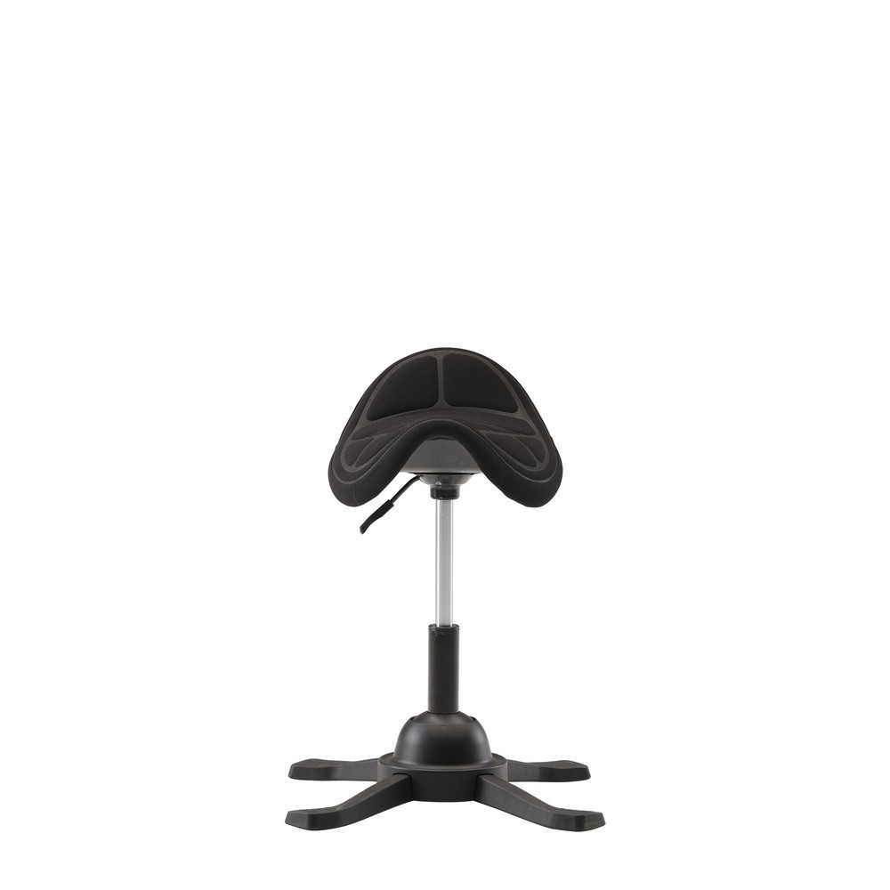 Número de imagen del producto 3: Taburete de sillín giratorio HEMMDAL, asiento tapizado, altura de asiento de 480-660 mm, contera