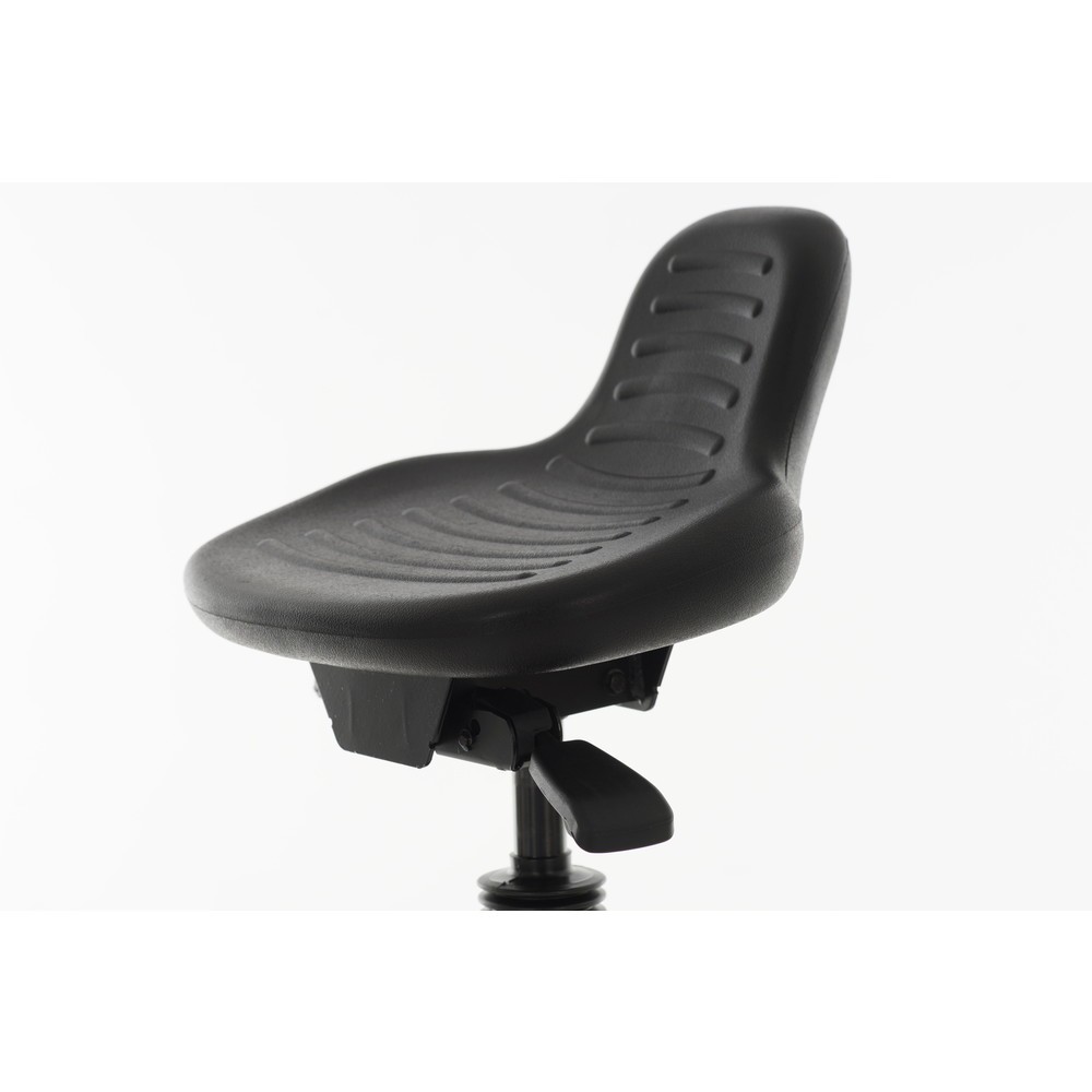 Número de imagen del producto 2: Asiento de pie HEMMDAL, asiento de PU con respaldo y asa de transporte, altura de asiento de 580-840 mm, contera