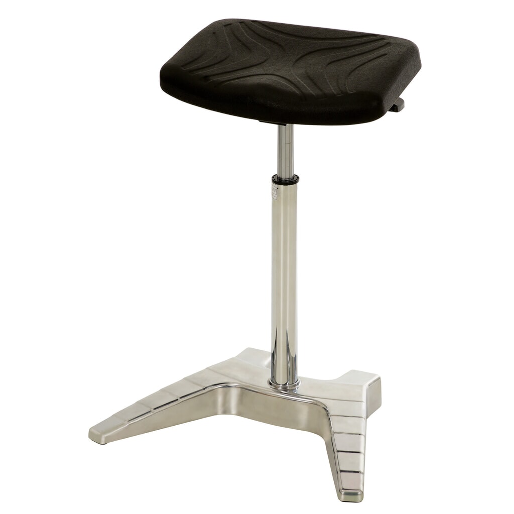 Soporte XXL de pie HEMMDAL , asiento de PU extraancho y asa de transporte, altura de asiento de 700-880 mm Imagen del producto: Soporte XXL de pie HEMMDAL , asiento de PU extraancho y asa de transporte, altura de asiento de 700-880 mm