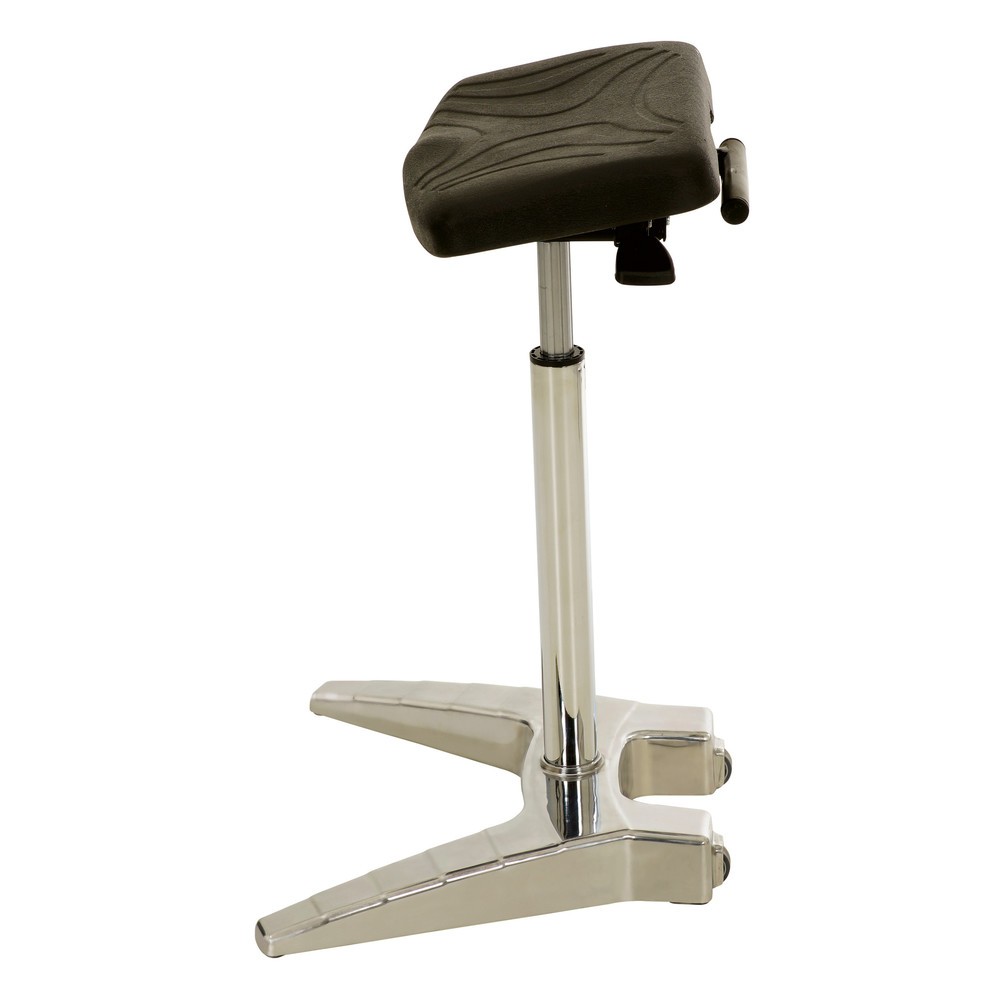 Número de imagen del producto 3: Soporte XXL de pie HEMMDAL , asiento de PU extraancho y asa de transporte, altura de asiento de 700-880 mm