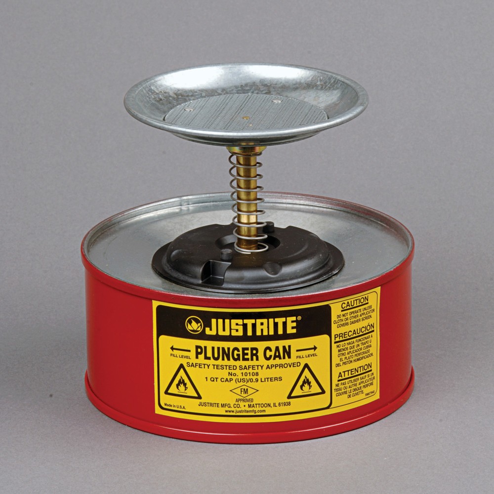 Imagen del producto: Humidificador de ahorro de chapa de acero Justrite, rojo, 1 litro