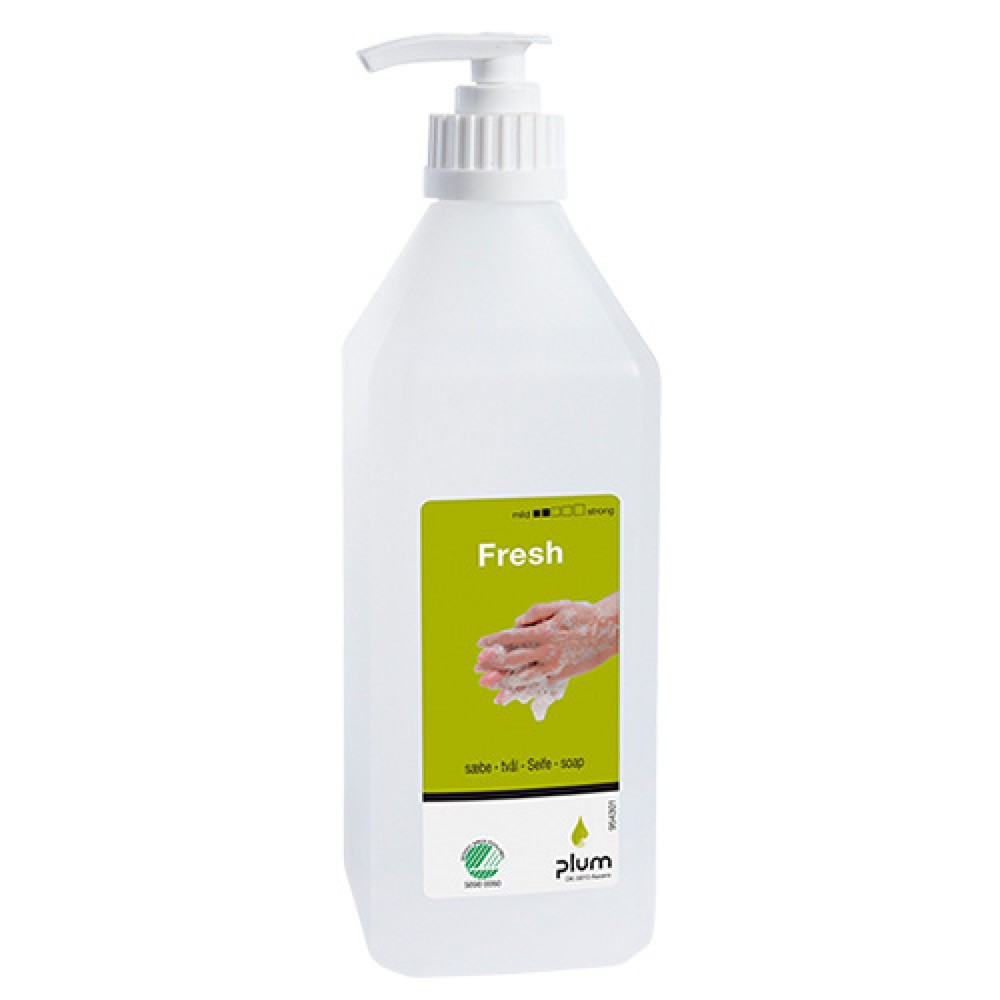 Imagen del producto: jabón crema ciruela fresca, botella bomba 600 ml
