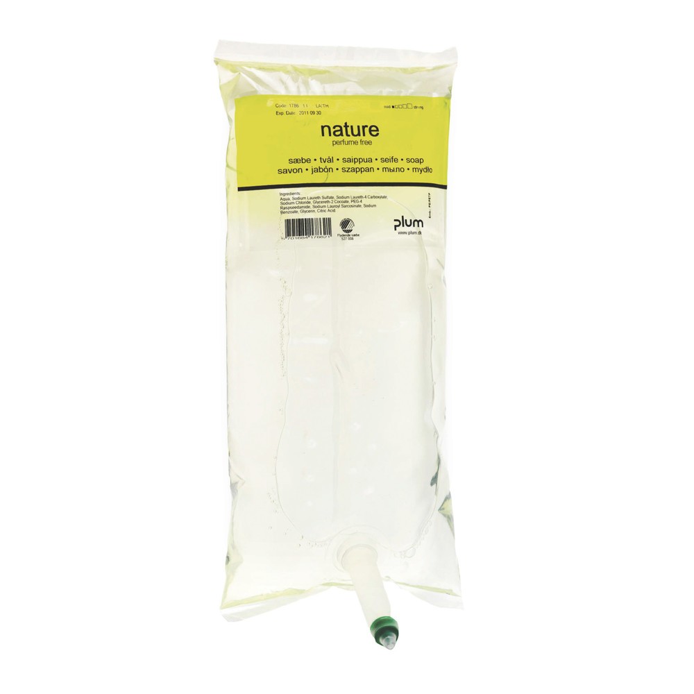 Imagen del producto: jabón crema ciruela natural, bolsa de polietileno de 1000 ml