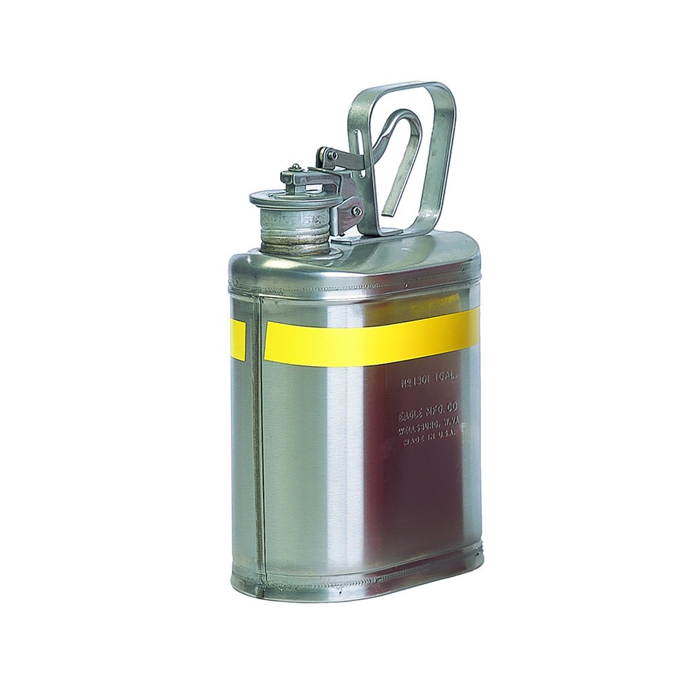 Imagen del producto: Jarra de laboratorio Justrite® Eagle, acero inoxidable, 3,8 litros, con grifo ecológico con junta de neopreno