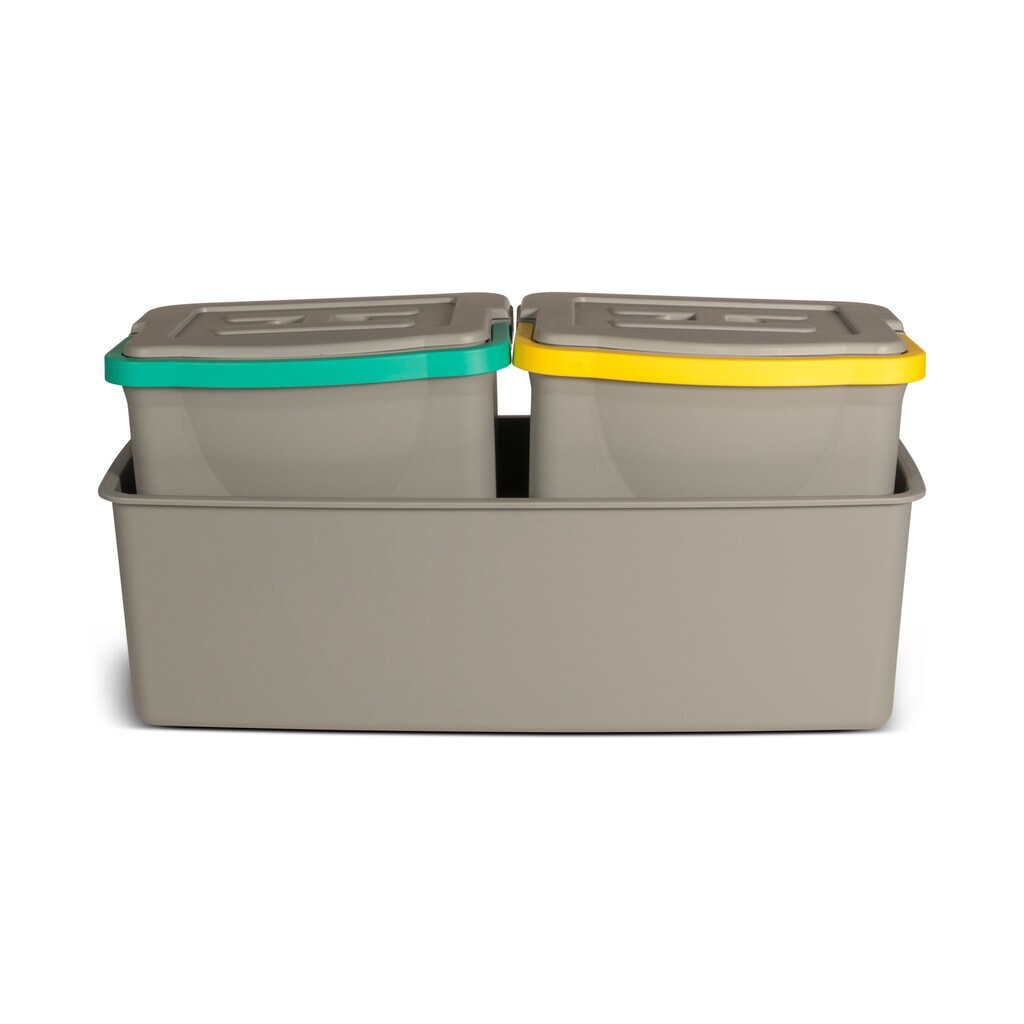 Número de imagen del producto 2: Juego de cubos y cubeta para los carros de limpieza COMBIX , XL y PRO, verde/amarillo, 2 x 6 litros
