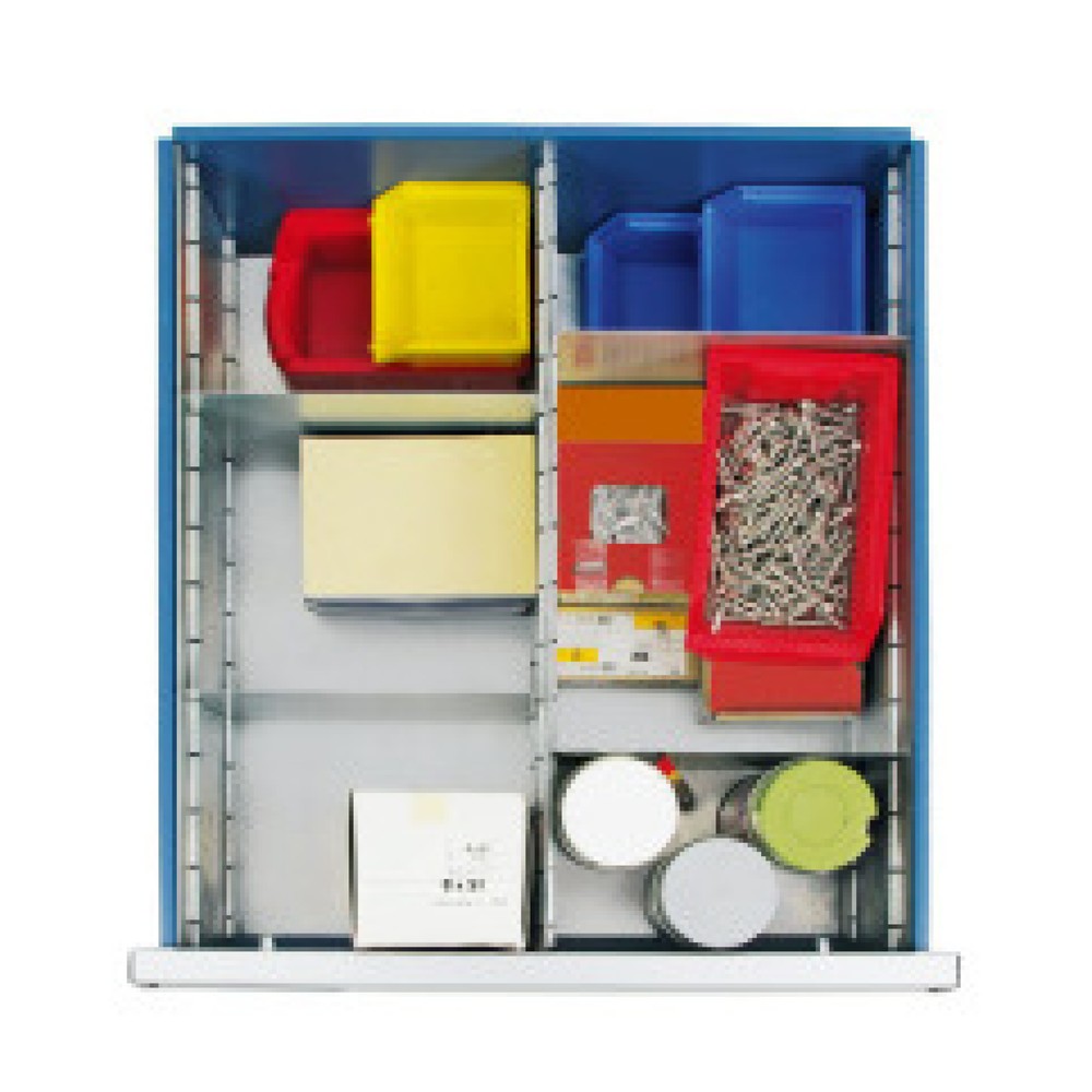 Imagen del producto: Juego de separaciones de cajones para armario con cajones Stumpf® Premium, 6 cajones, altura 200 mm