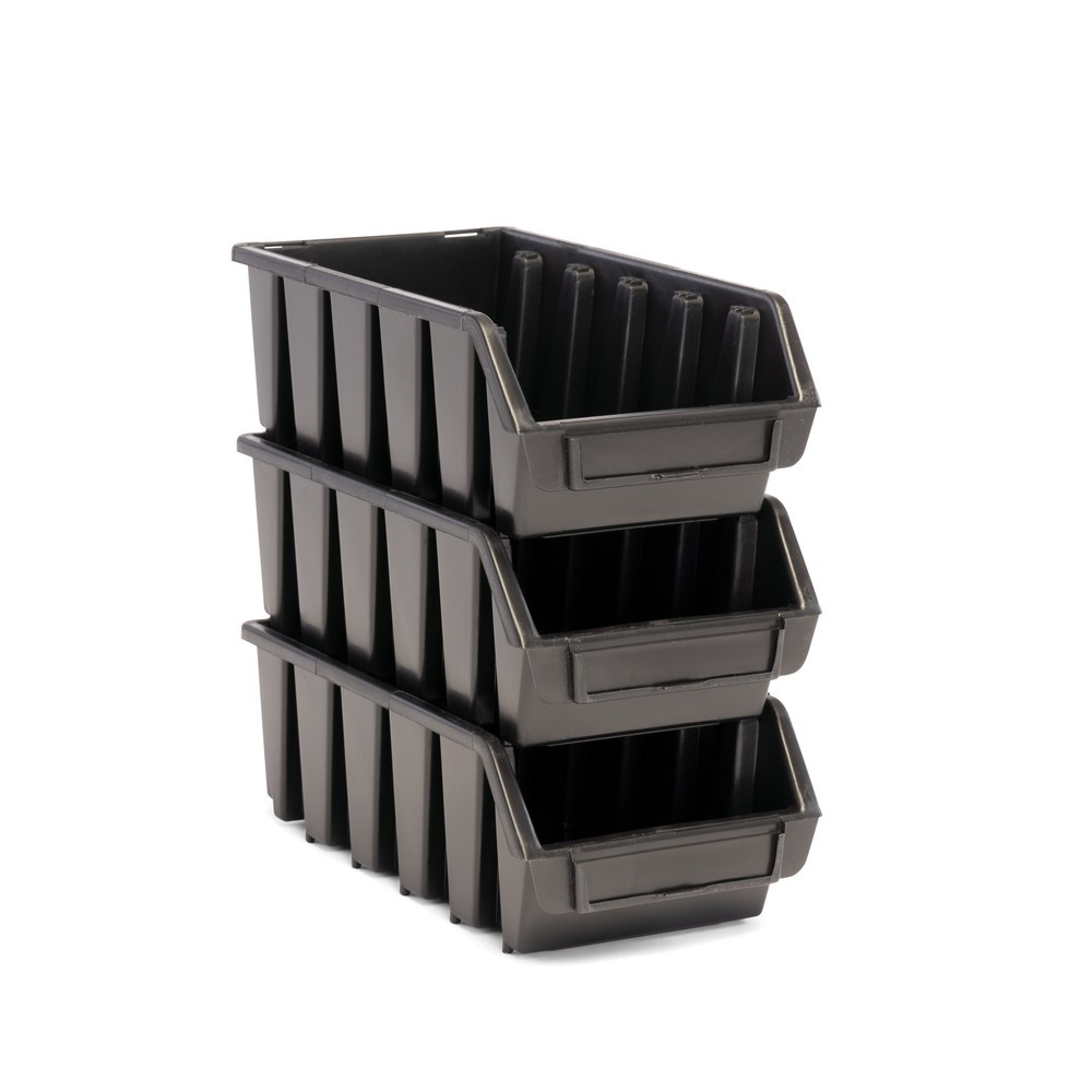 Número de imagen del producto 2: Juego de gavetas HEMMDAL XL, HxAxF 126 x 170 x 240 mm, negro, 10 uds/UV