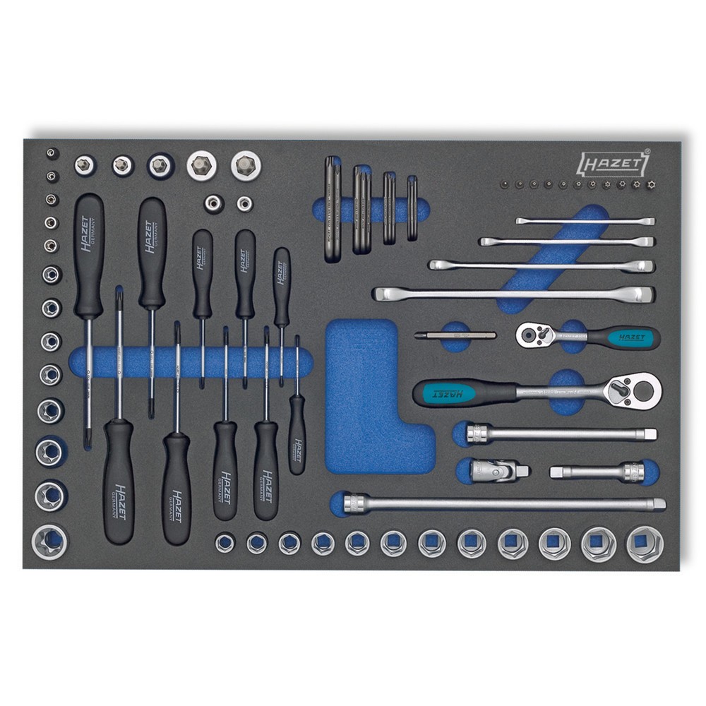 Imagen del producto: Juego de herramientas HAZET®, llave de doble anillo TORX, etc., 75 piezas