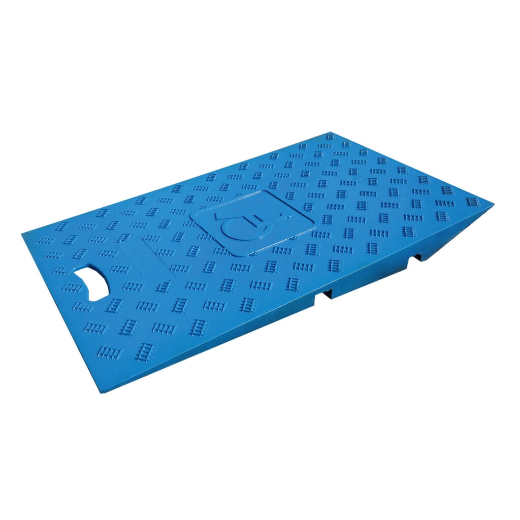 Juego de rampas de silla de ruedas de 2 elementos para puentes de cable Imagen del producto: Juego de rampas de silla de ruedas de 2 elementos para puentes de cable