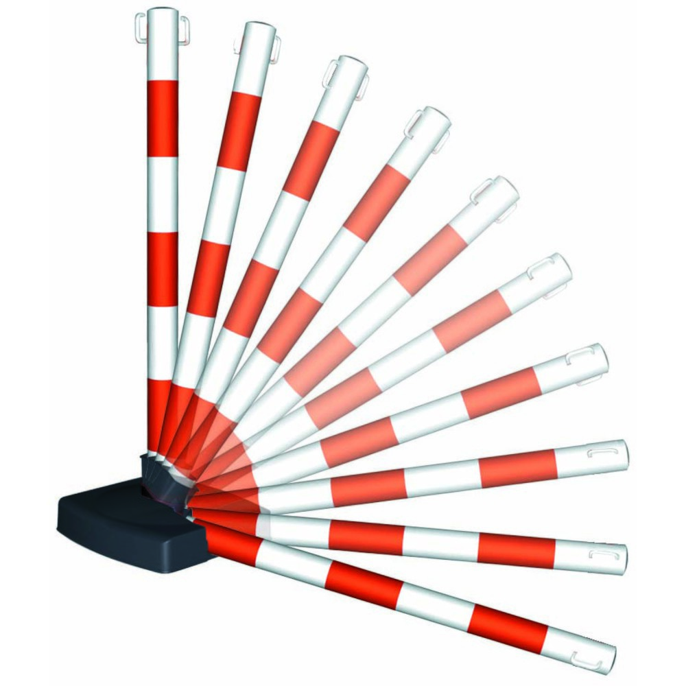 Número de imagen del producto 2: Juego de soporte de advertencia de cadena Guarda-Flex, 4 soportes y cadena de 10 m, rojo/blanco