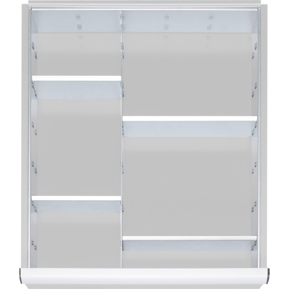 Imagen del producto: Juego de divisores de cajones Steinbock® para cajones dimensiones x 490 x 560 mm de ancho x 560 mm con altura de panel de 120 a 150 mm, 1 x 4 divisores