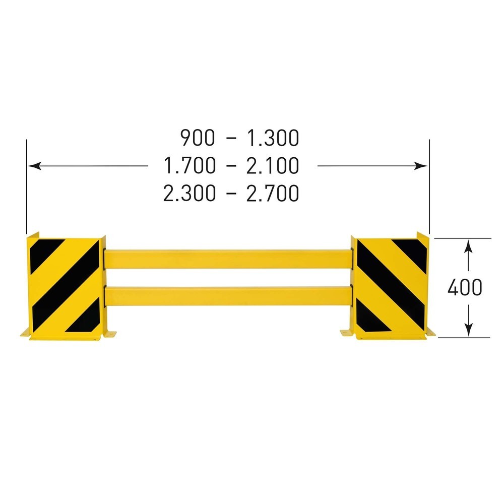 Número de imagen del producto 3: Protección anticolisión MORAVIA para estanterías, placas, anchura 1.700 - 2.100 mm