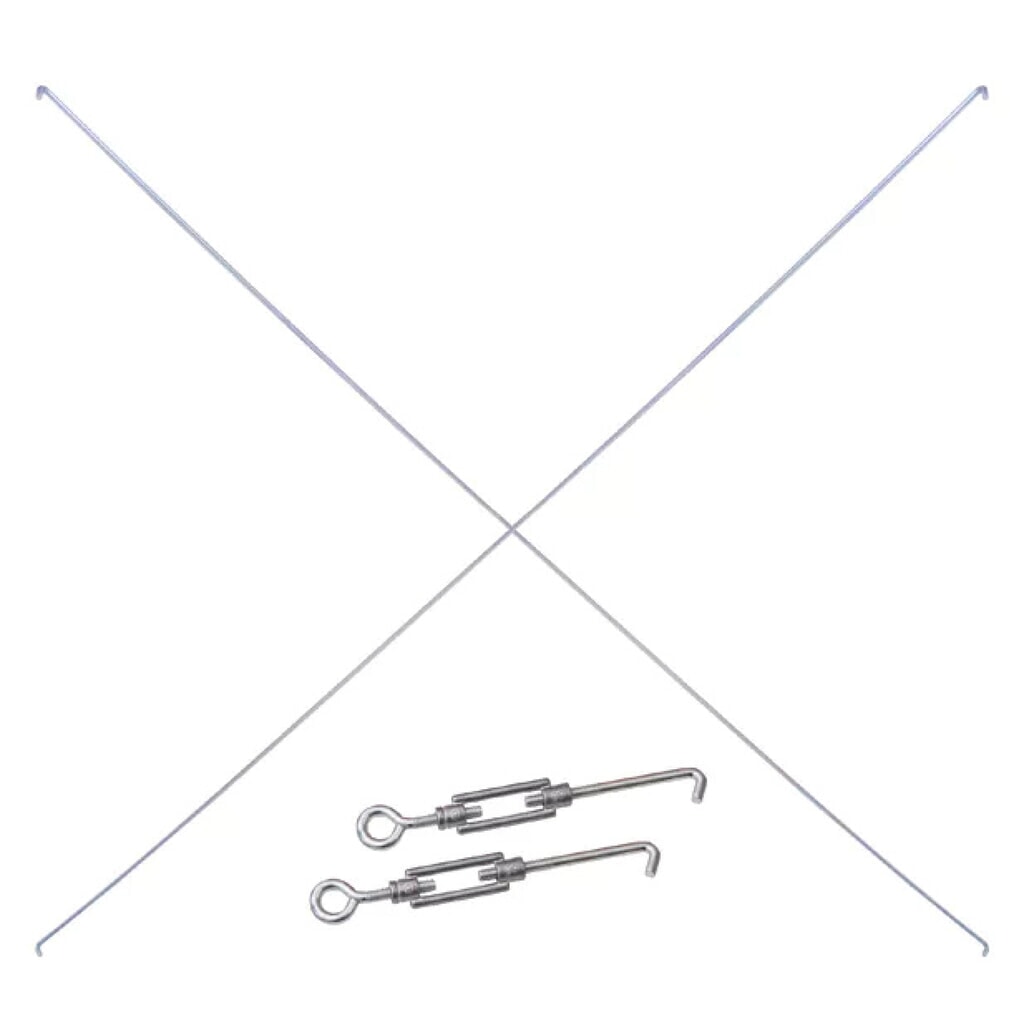 Juego de tirantes diagonales 1300 para estantería de cargas pequeñas SCHULTE, (2 tensores, 2 varillas diagonales) Imagen del producto: Juego de tirantes diagonales 1300 para estantería de cargas pequeñas SCHULTE, (2 tensores, 2 varillas diagonales)