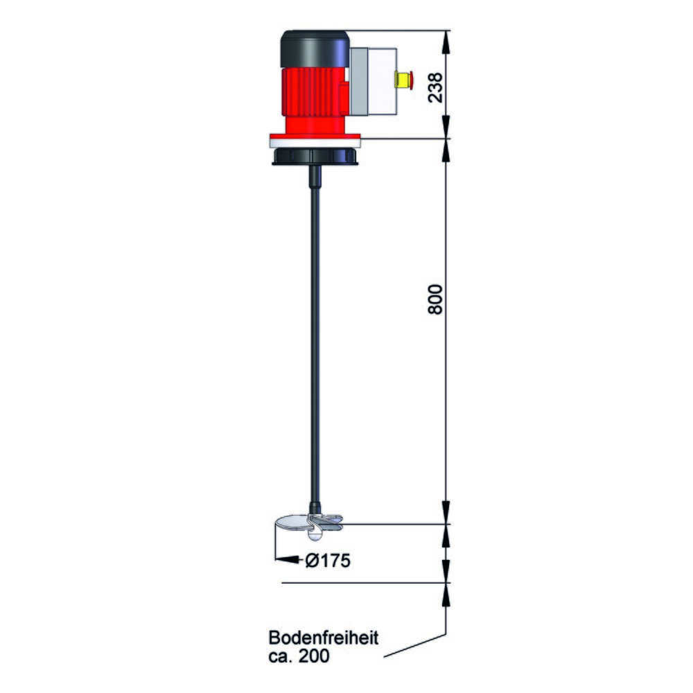 Número de imagen del producto 2: Conjunto mezclador FLUX para viscosidad de hasta 1.500 mPA