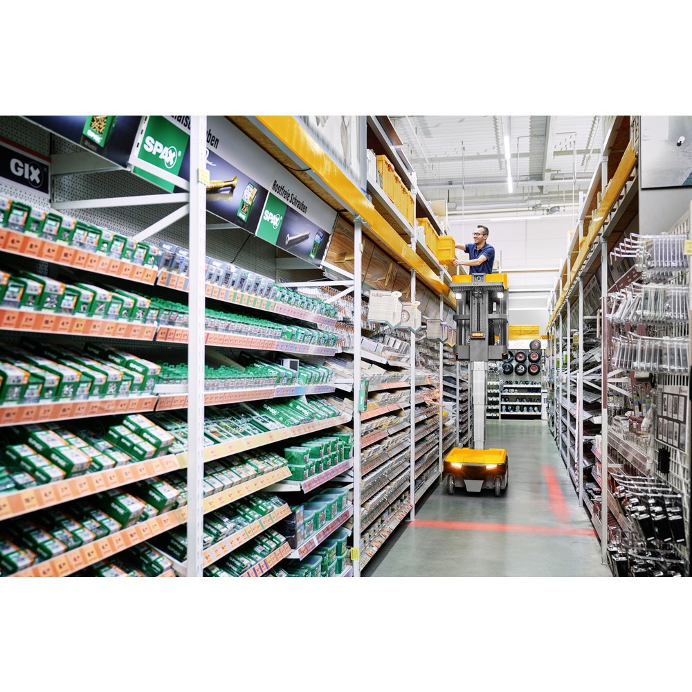 Número de imagen del producto 10: Carretilla de picking de piezas pequeñas Jungheinrich EKM 202, instalación eléctrica, bloqueo de puertas, alarma acústica de elevación/descenso, luz intermitente