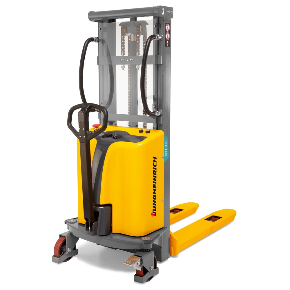Imagen del producto: Carretilla elevadora eléctrica HC 110, semieléctrica, mástil de elevación telescópico doble, altura de elevación 2.500 mm, capacidad de carga 1.000 kg