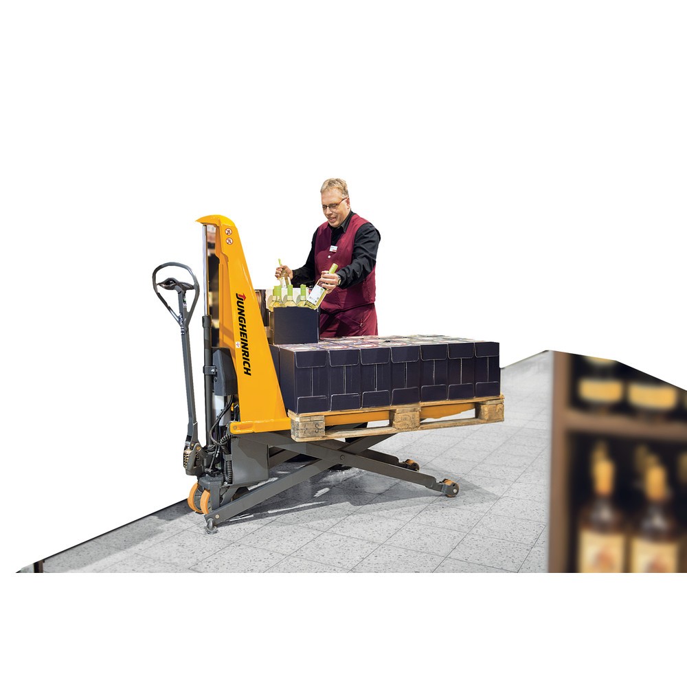 Número de imagen del producto 5: Jungheinrich Transpaleta de tijera AMX 10e, CC 1000 kg, nailon
