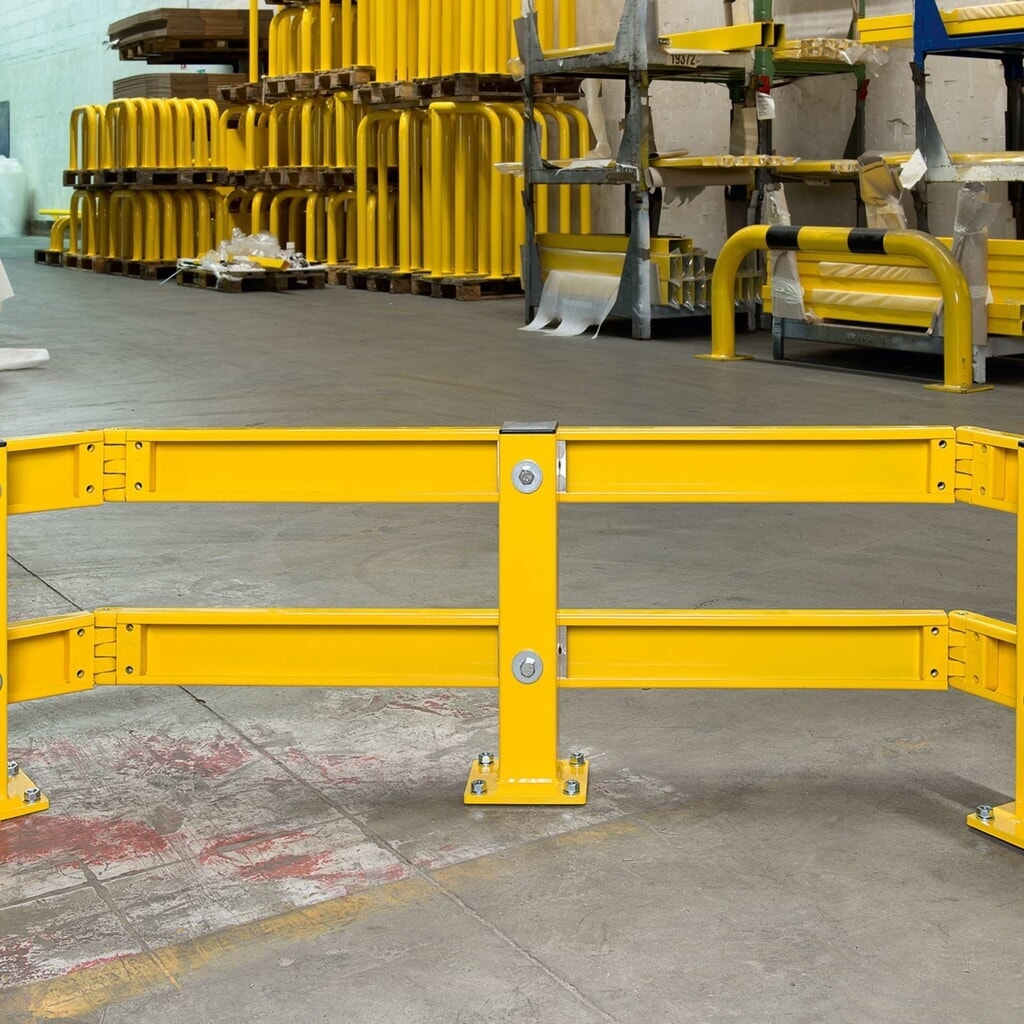 Articulación de placa esquinera MORAVIA para placa protectora de perfil C con revestimiento plástico, amarillo Número de imagen del producto 3: Articulación de placa esquinera MORAVIA para placa protectora de perfil C con revestimiento plástico, amarillo