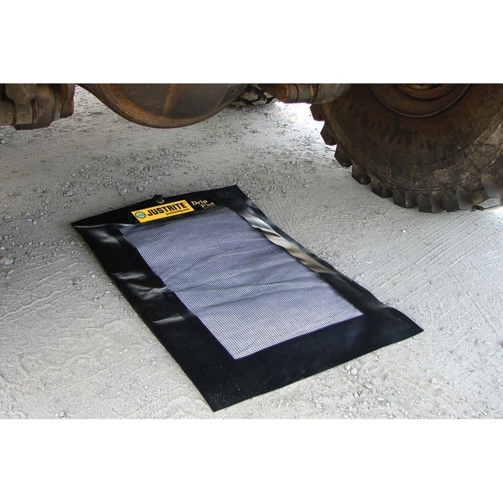 Número de imagen del producto 2: Justrite - Almohadilla de goteo L x An (910 x 610 mm, litros x W), capacidad de 7 L