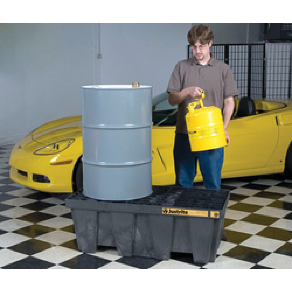 Número de imagen del producto 2: Justrite® Catch lavabo, 2 x 200 litros, capacidad 250 litros, color negro