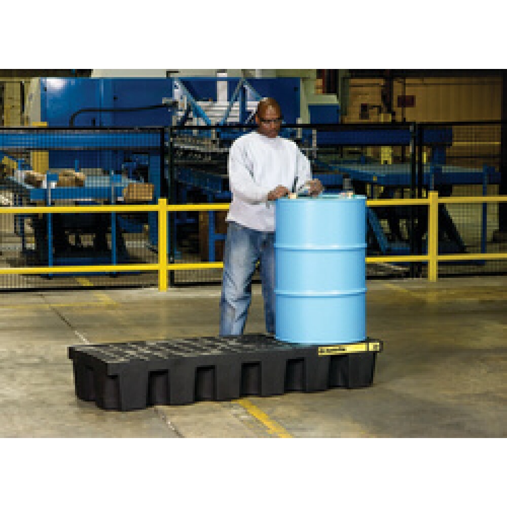 Número de imagen del producto 2: Justrite® Catch lavabo, 3 x 200 litros, capacidad 284 litros, negro