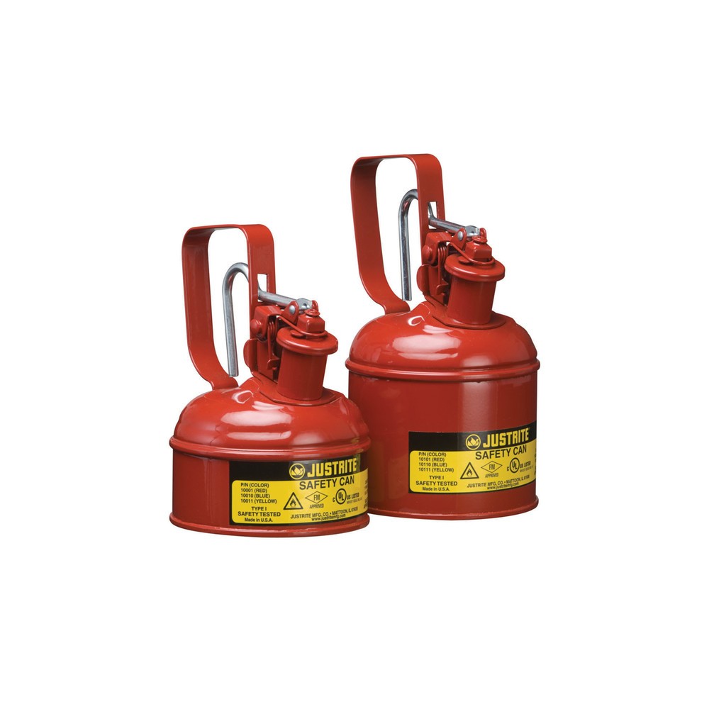 Imagen del producto: Justrite - Contenedor de seguridad tipo I, mango de gatillo, color rojo, 0,5 L