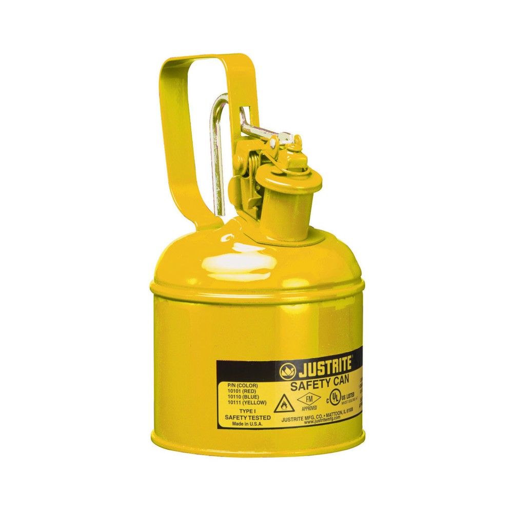 Imagen del producto: Justrite - Contenedor de seguridad tipo I, mango de gatillo, amarillo, 1 litro