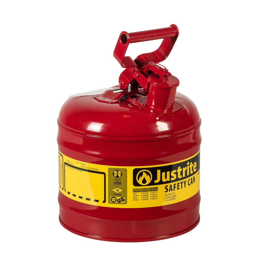 Imagen del producto: Justrite - Contenedor de seguridad tipo I (7,5 L), color rojo