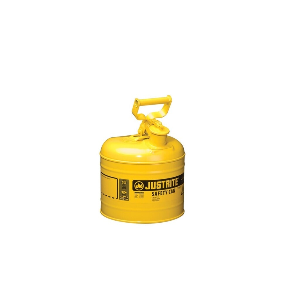 Imagen del producto: Justrite - Contenedor de seguridad tipo I con asa oscilante (7,5 L), color amarillo