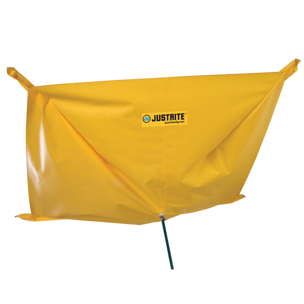 Justrite® lona colectora de fugas de poliéster, LxA 1,5 x 1,5 m, con ojales Imagen del producto: Justrite® lona colectora de fugas de poliéster, LxA 1,5 x 1,5 m, con ojales