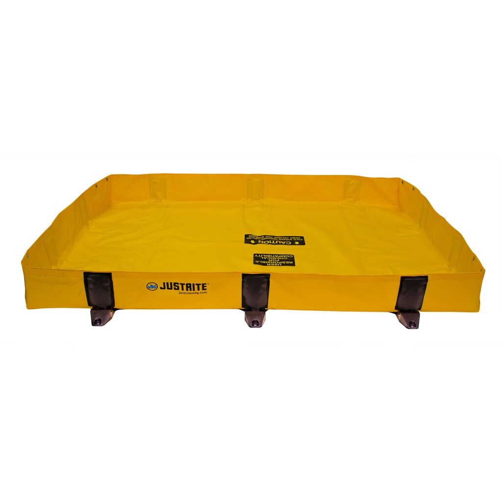 Imagen del producto: Justrite® cubeta de retención plegable QuickBerm® Lite de poliéster, capacidad 299 l