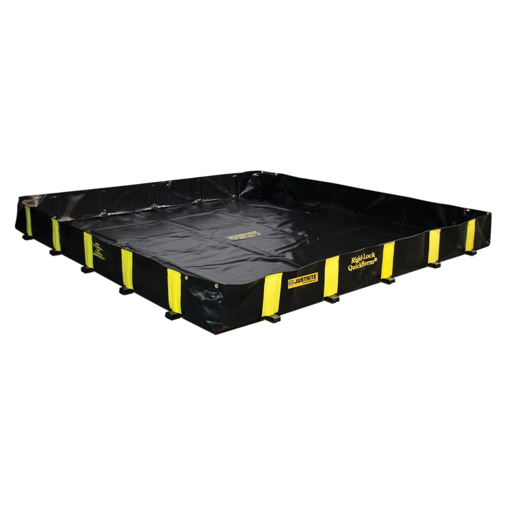Justrite® cubeta de retención plegable QuickBerm® Plus de poliéster, capacidad 2.252 l Imagen del producto: Justrite® cubeta de retención plegable QuickBerm® Plus de poliéster, capacidad 2.252 l