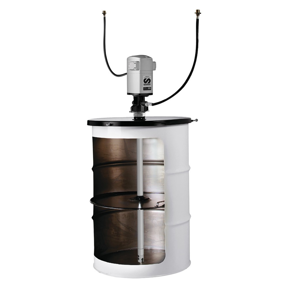 Imagen del producto: Kit de bombeo Samoa-Hallbauer PM35 60:1 para recipientes de 185 kg con una manguera para grasa de 1,5 m y una manguera neumática de 1 m